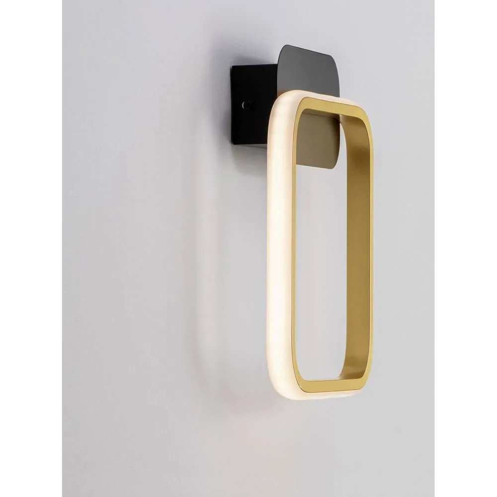 Netlighting Imar Integrated LED Wall Lamp Sandy Black Gold LED 13W 563lm 3200K 5