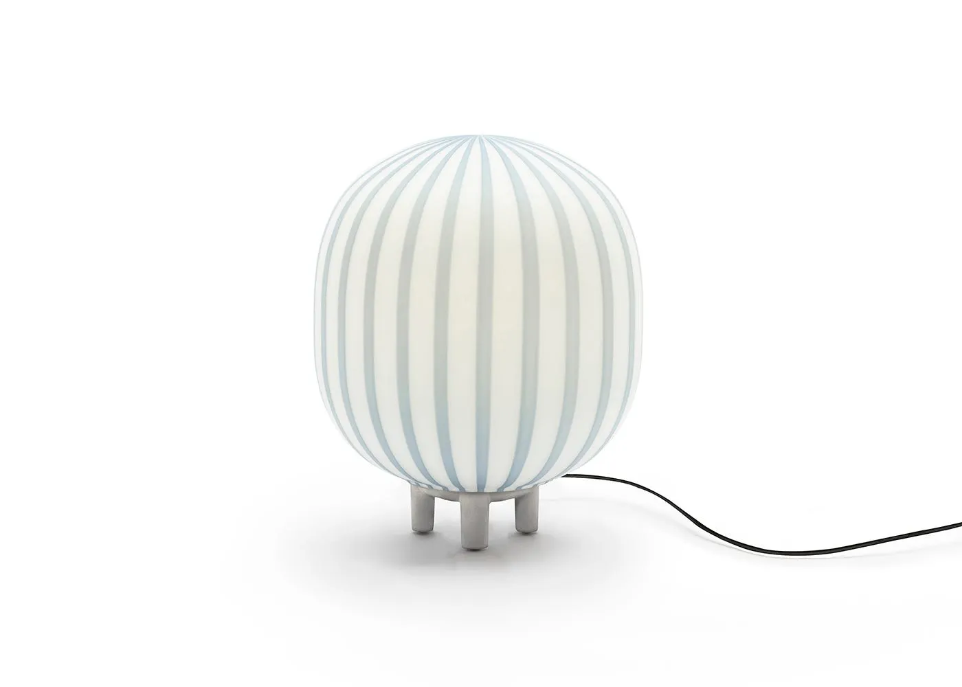 Established & Sons Filigrana T2 Cylinder Table Lamp White/Blue 1