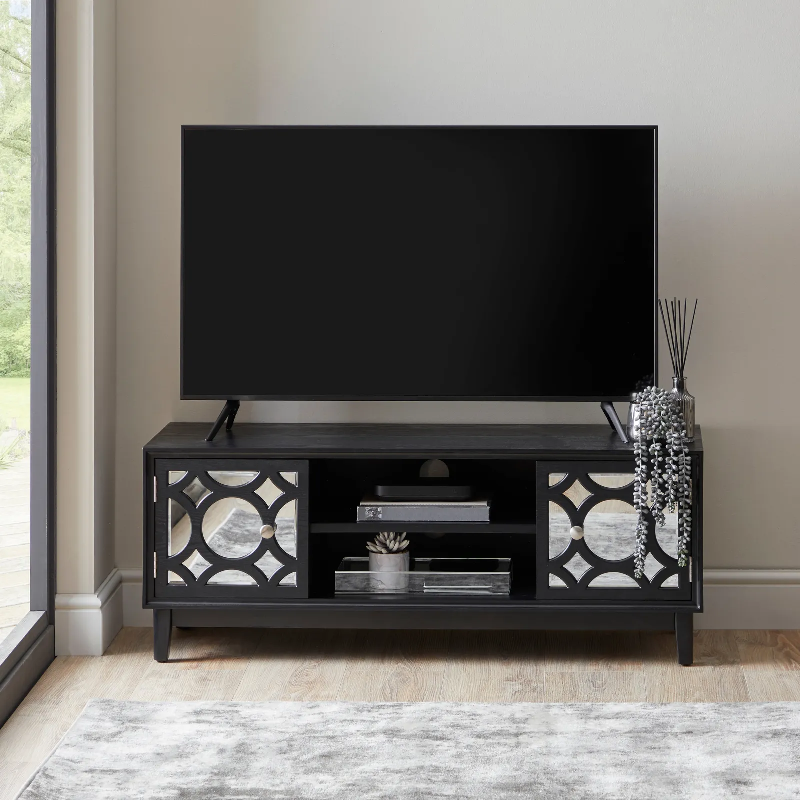Delphi Black TV Unit Black