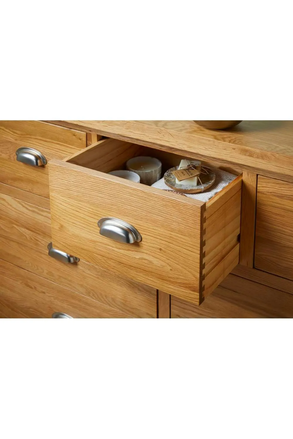 Birlea Woburn 4 + 3 Chest Oak in Light Oak 4