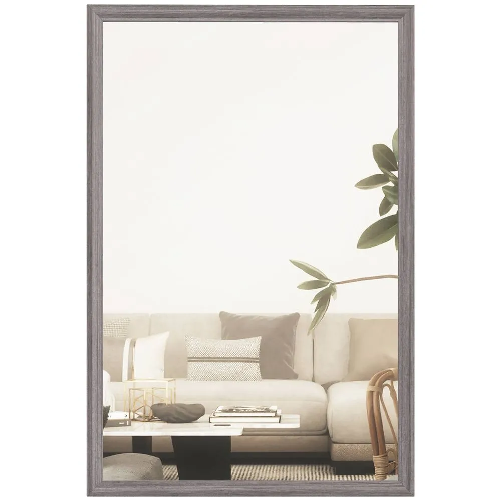 HOMCOM 40 x 60 cm Wall Bathroom Mirror, Vanity Mirror, Grey 2