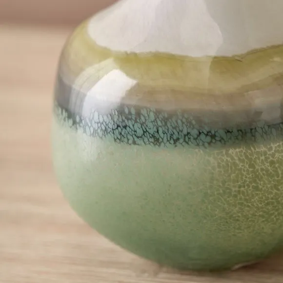 Juno Sage & Mist Ombre Glass Bud Vase 3
