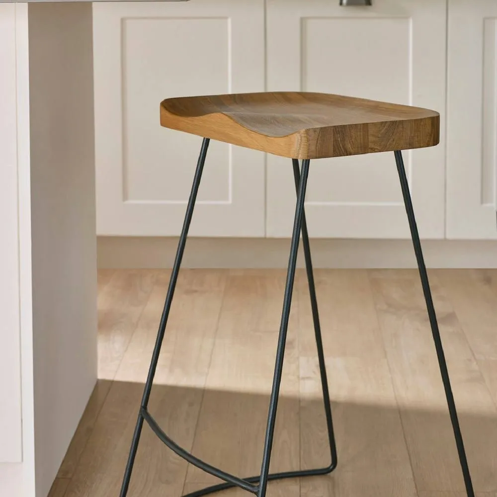 netfurniture Hampton Bar Stool (Set of 2) in Brown 6