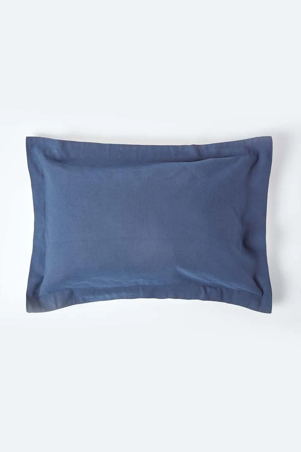 Homescapes Linen Oxford Pillowcase, King in Navy 1