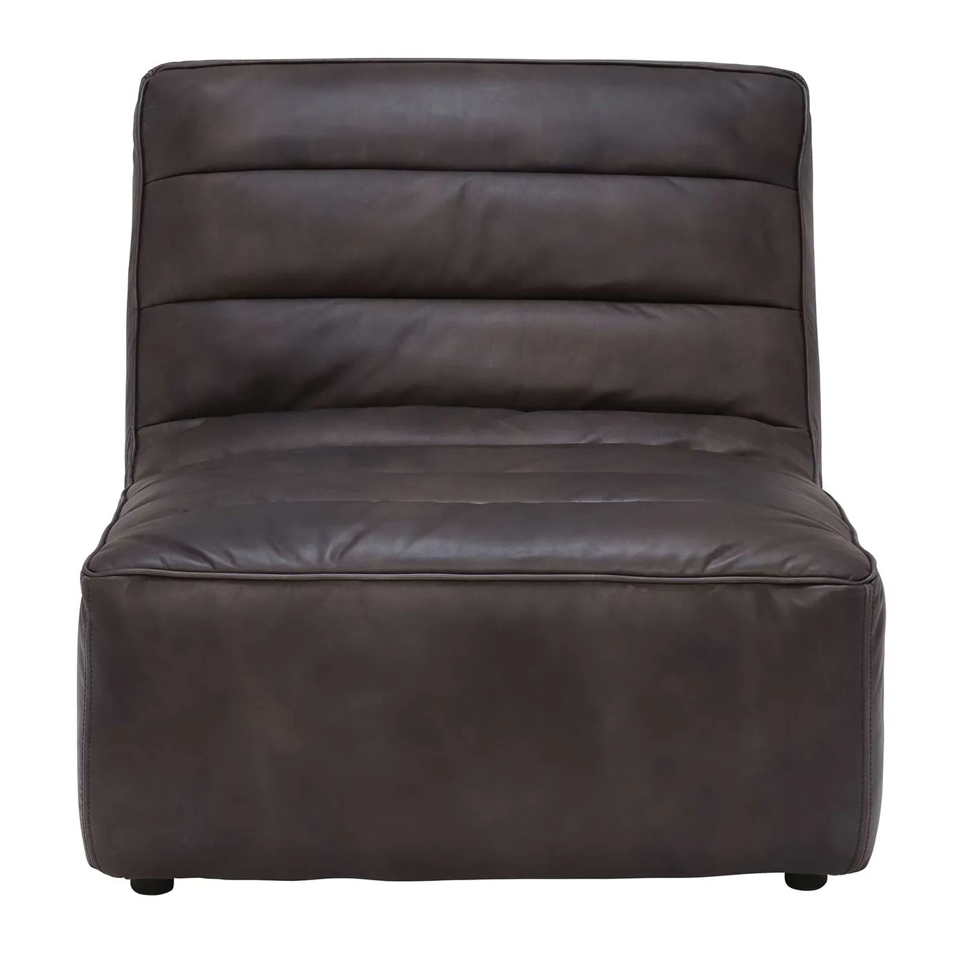 Timothy Oulton Leather Shabby Sectional Chaise Sofa