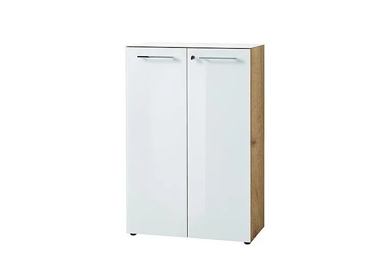 Alexi Filing Cabinet - Oak & White