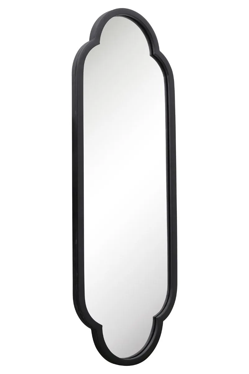 MirrorOutlet Black Metal Framed Double Arched Oval Garden Wall Mirror 102 X 35.5CM 6