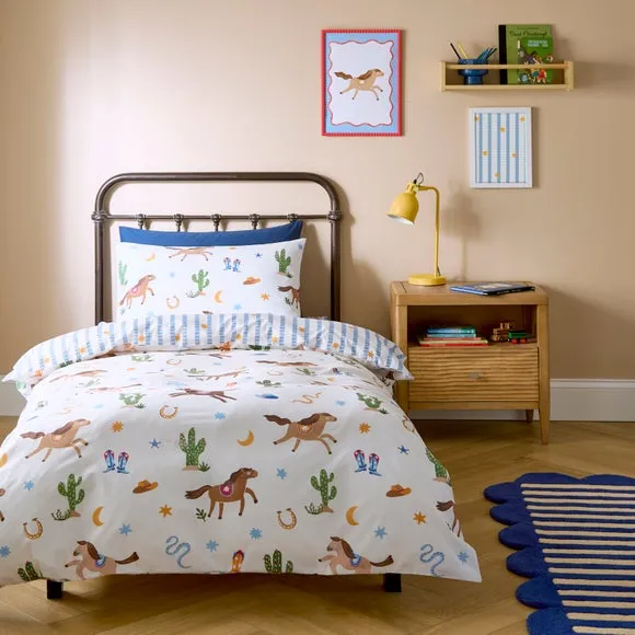 Cowboy Carnival Quilt Cover and Pillowcase Set