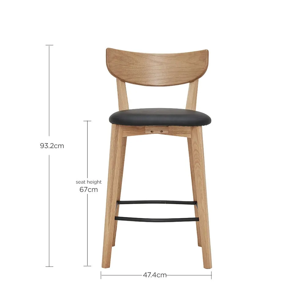 Jessa Counter Stool, Brown | Barker & Stonehouse 4