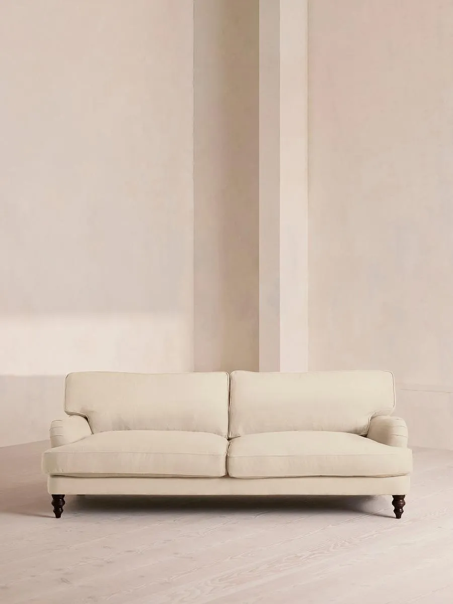 Arundel Four Seater Sofa, Linen, Bisque