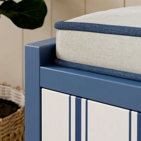 Petit Folkstone Stripe Shoe Storage Bench 4
