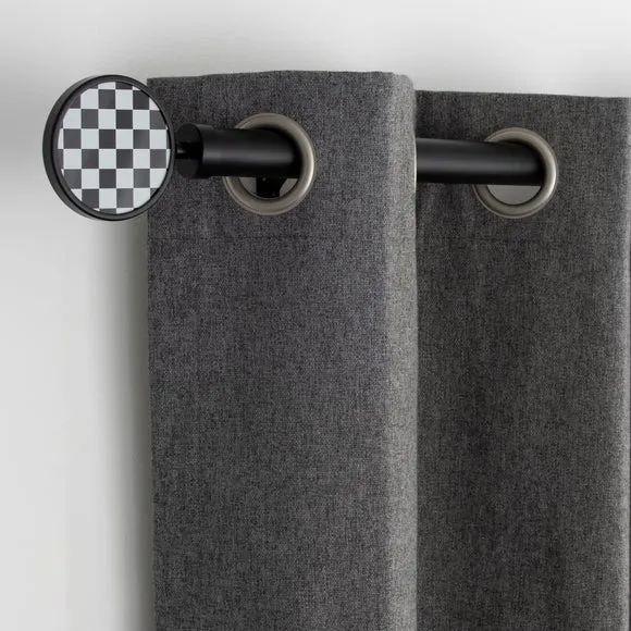 Checkerboard Finial Pair