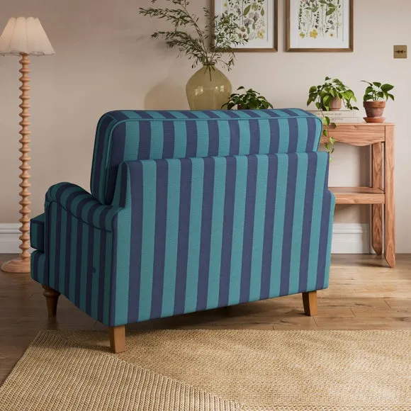 Beatrice II Woven Stripe Snuggle Chair 2