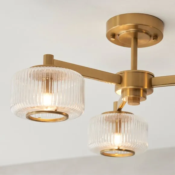 Vogue Jake 3 Light Semi Flush Ceiling Light 2