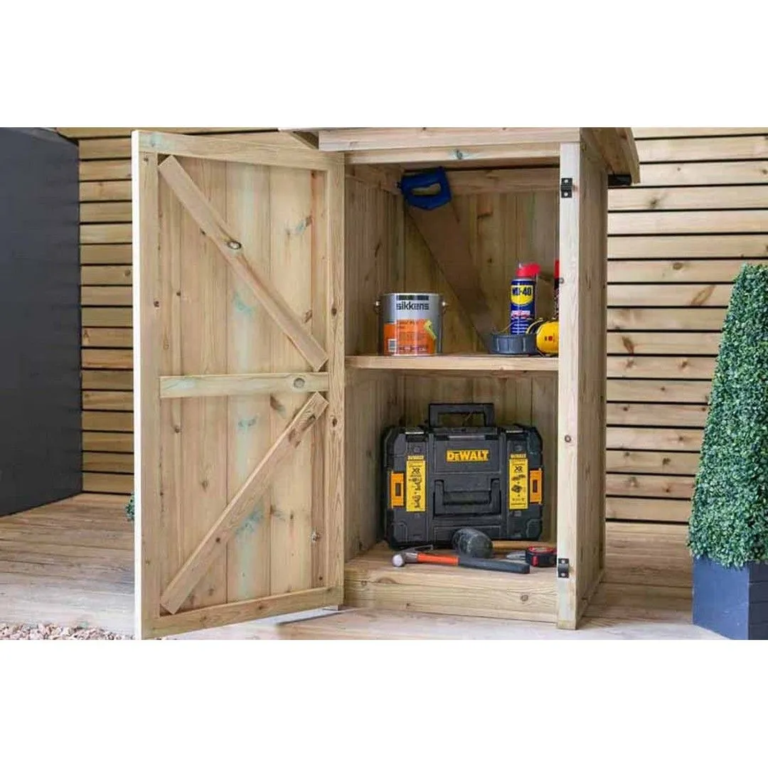 Buttercup Farm Gisburn Garden Store Small - Timber - L96 x W89 x H123 cm in Brown 6