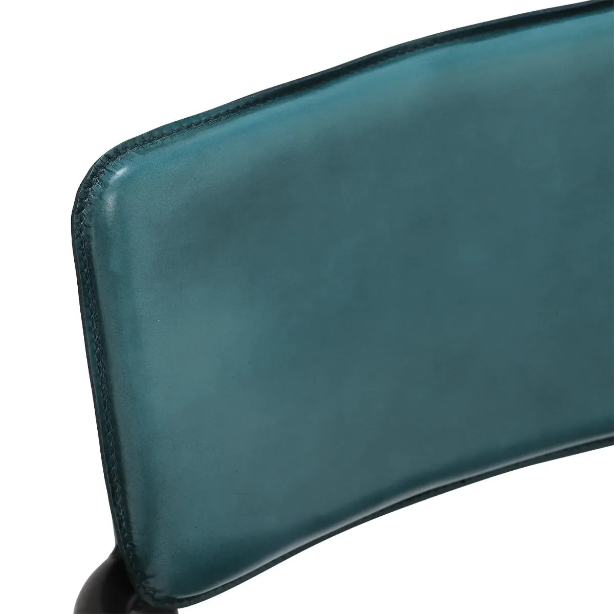 Pure Furniture Twyford Dining Chair With Arms, Blue Leather | Barker & Stonehouse 3