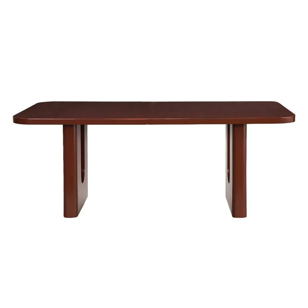 sweeek Matte finish dining table seats 8 in Burgundy 3