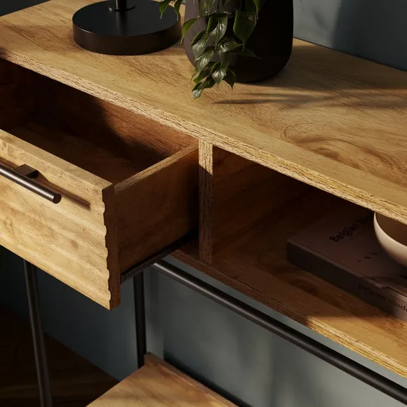 Bryant Extra Wide Console Table, Mango Wood Effect 3