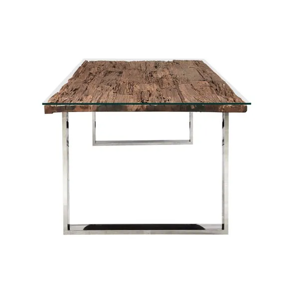 Indus Valley Railway Sleeper 6 Seater Dining Table 5