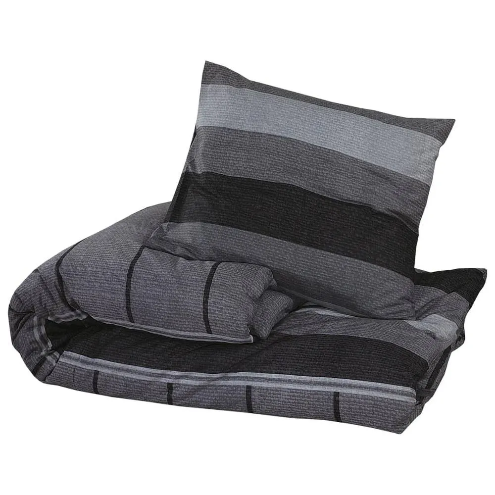 Berkfield Home Elegant Duvet Cover Set Dark Grey 200x200 cm Cotton
