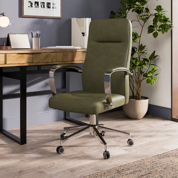 Alderton Faux Leather Office Chair