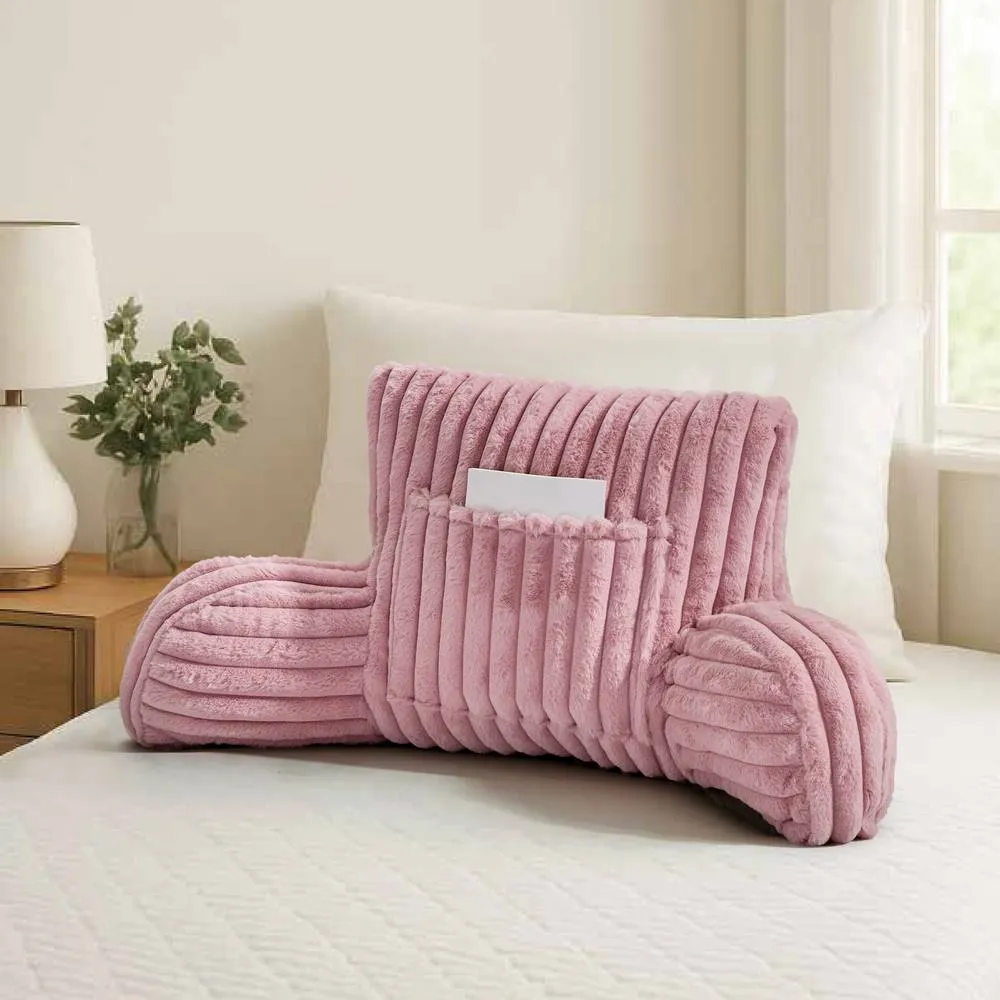 GAVENO CAVAILIA Super Comfy Ribbed Warm Cuddle Cushion in Pink