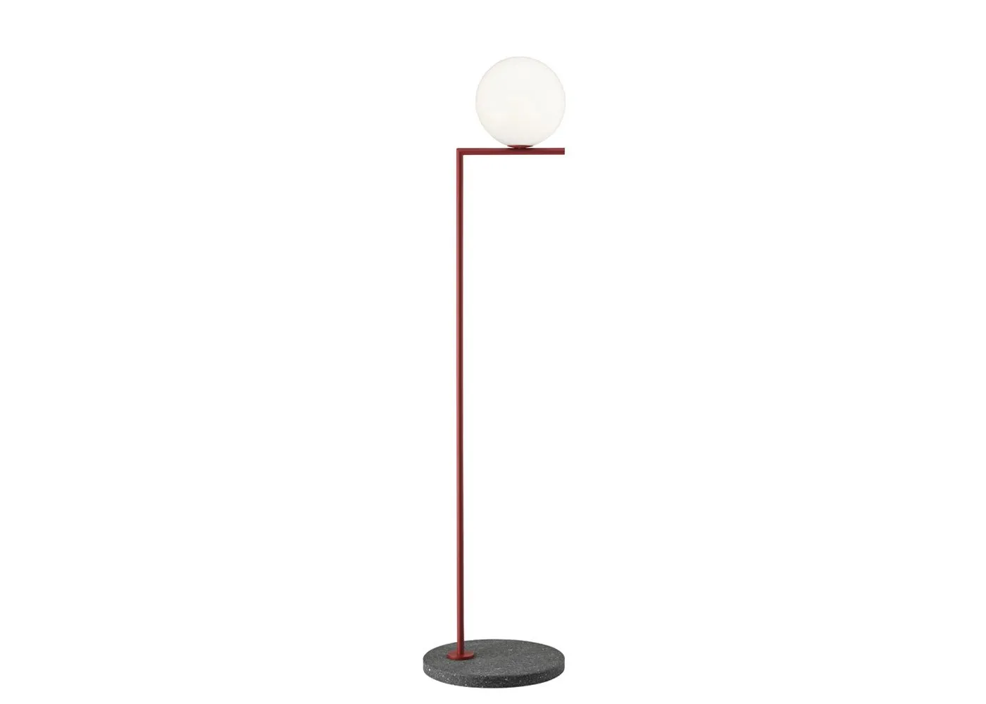 Flos IC Outdoor F1 Floor Lamp Red Burgundy