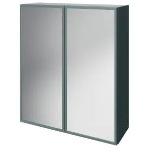 Wickes Haven Kombu Green Mirror Cabinet - 700 x 600mm