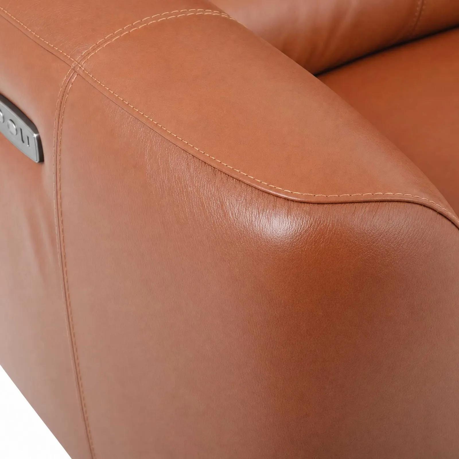 Laurence Power Recliner, Brown Leather | Barker & Stonehouse 4