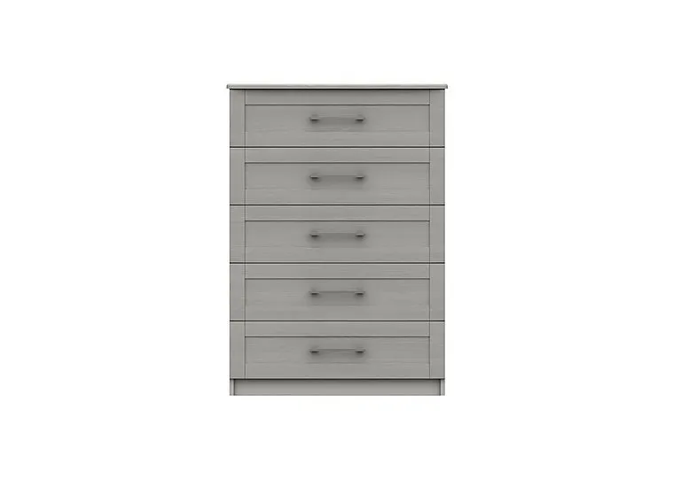 Fenchurch 5 Drawer Chest - Light Grey