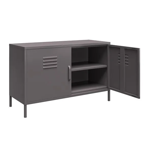 Bradford 2 Door Metal Accent Cabinet 5