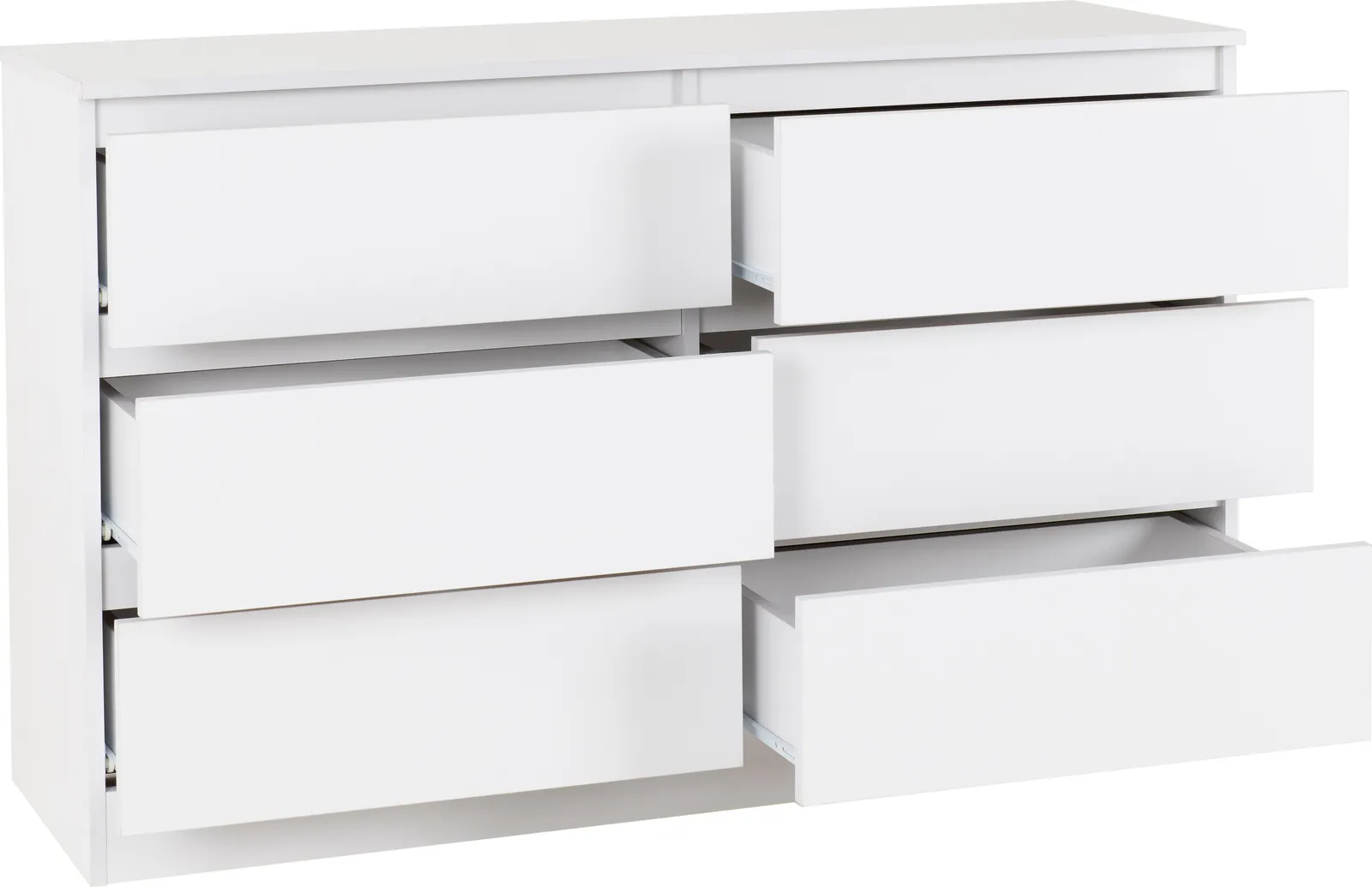 Seconique Malvern 6 Drawer Chest in White 4