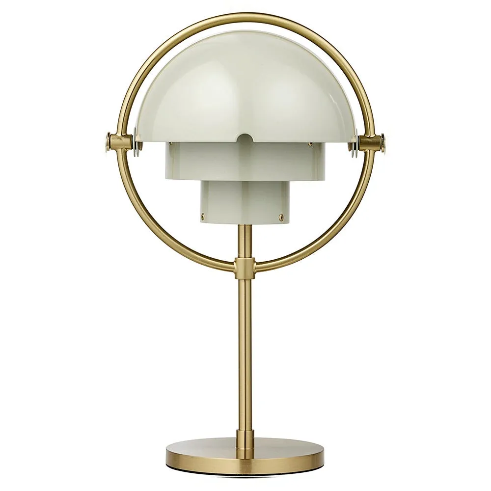 Gubi Multi-Lite LED Portable Table Lamp Brass/Grey 2