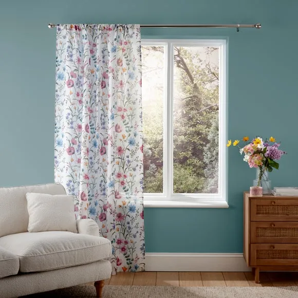 Foxley Print Slot Top Voile Panel 2