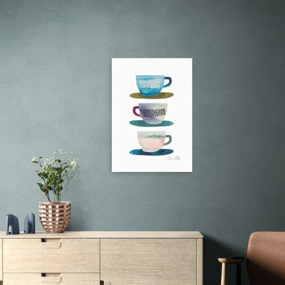 East End Prints Coffee Cups Print 1
