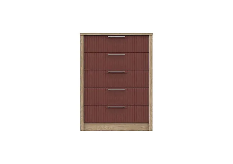 Chelsea 5 Drawer Chest with Silver Handles