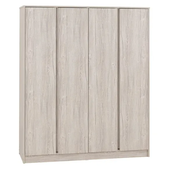 Walker 4 Door Wardrobe Bedroom Furniture Set 3