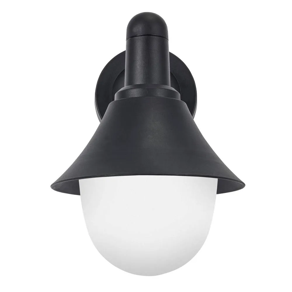 Netlighting Alan Conic Outdoor Wall Lantern Black E27 15W IP44 3
