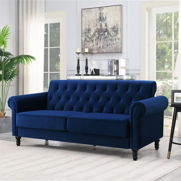 Greta Velvet 3 Seater Sofa 1