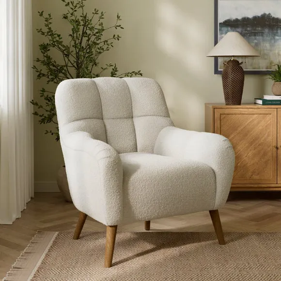 Jase Boucle Quilted Back Armchair