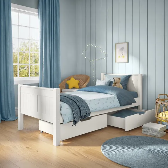 Stompa Pine Bed with 2 Underbed Drawers 2