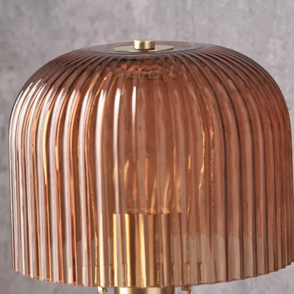 Pacific Lifestyle Zandra Retro Ribbed Table Lamp 2