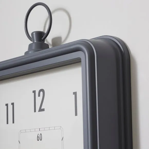 Vintage Pocket Watch Rectangle Indoor Outdoor Wall Clock 2