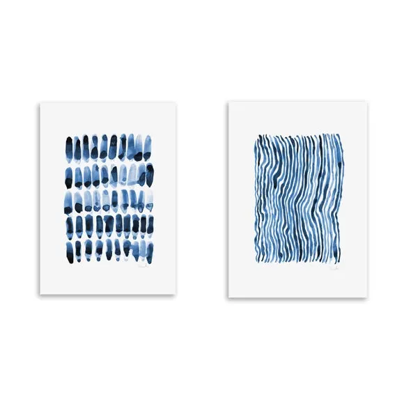Set of 2 East End Prints Blue Prints 2