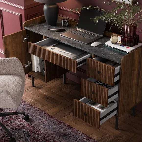 Georgi Marble Effect Standard Desk 3