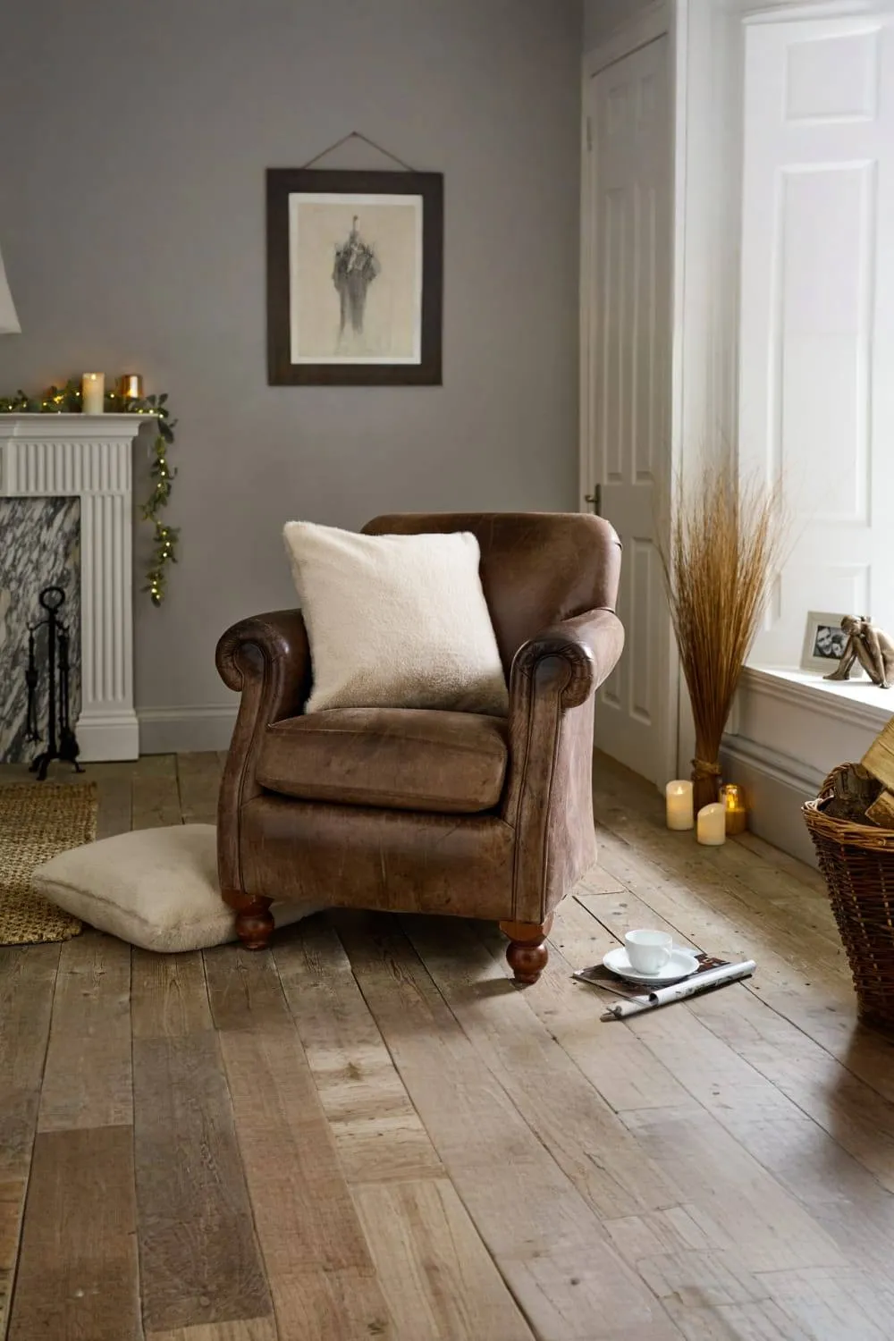 The Lyndon Company Ashford Supersoft Fibre Fill Faux Fur Pair of Cushions | Deyongs 1846 in Natural