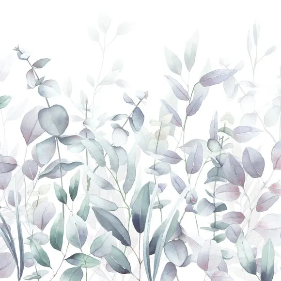 Watercolour Leaves Wall Mural 4