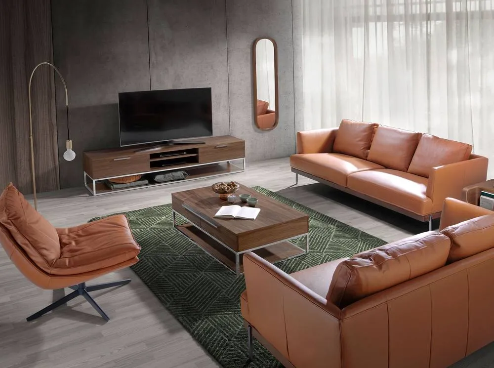 Angel Cerda Oval Walnut-Colour Veneer Wall Mirror 150x40 cm in Walnut 4