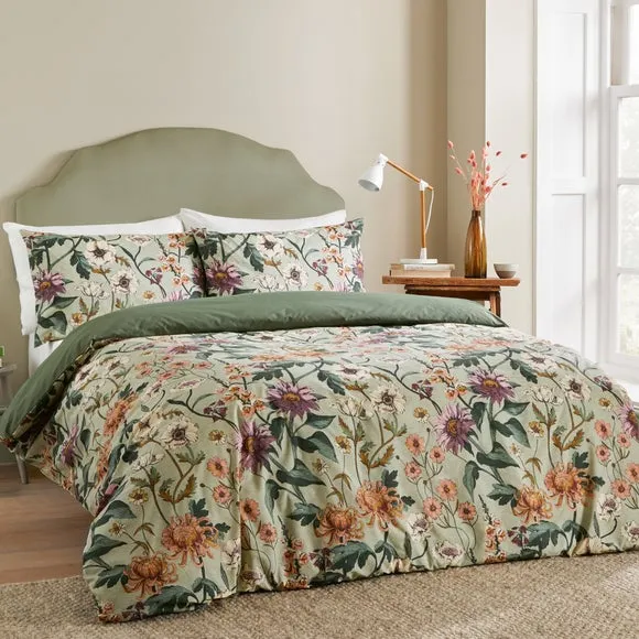 Wylder Nature Wallflower Reversible Duvet Cover and Pillowcase Set 1