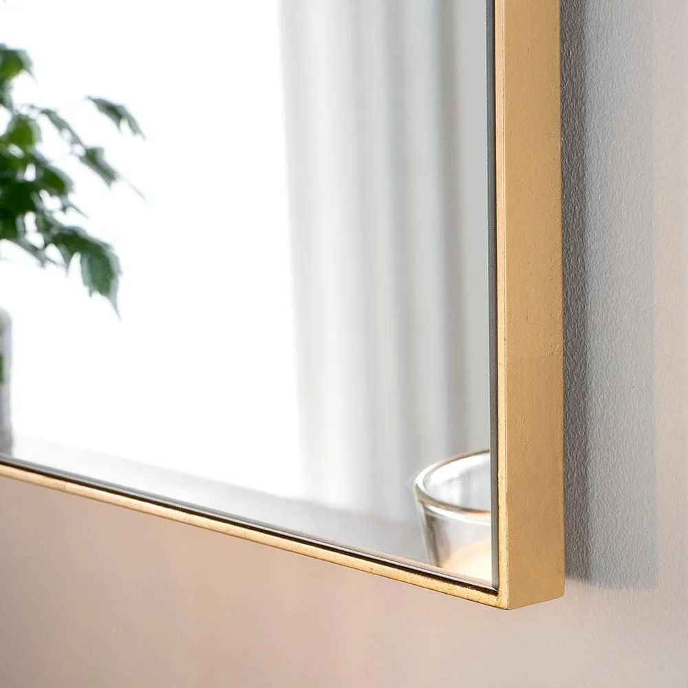 Yearn Mirrors Minimal Gold Rectangular Mirror 120x80cm 2